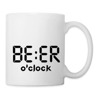 bière o Horloge - Mug blanc - blanc - Droite