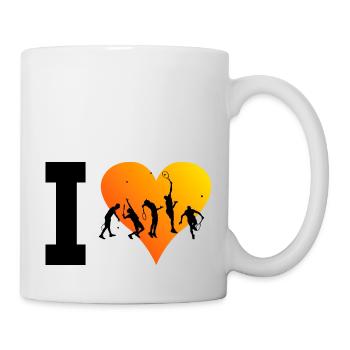 Tennis Jouer Tennis Hommes Femmes Tennis - Mug blanc - blanc - Droite