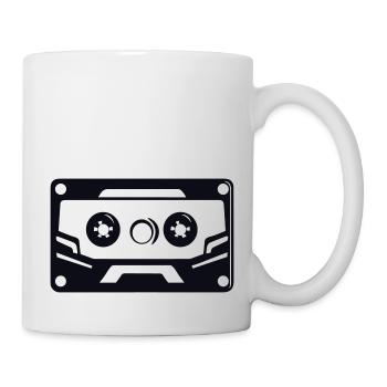 Résonance rétro : Vintage Cassette Tape Art - Mug blanc - blanc - Droite
