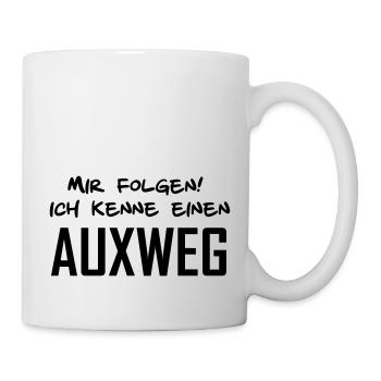 Mir folgen, ich kennen einen AUXWEG - Tasse - Weiß - Rechts