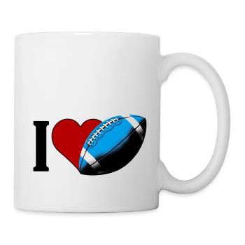 I ♥️ American Football | I Love American Football - Tasse - Weiß - Rechts
