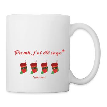 Promis J'ai été sage - Mug blanc - blanc - Droite