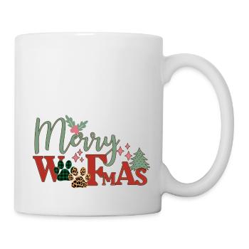 Merry Woofmas - Tasse - Weiß - Rechts