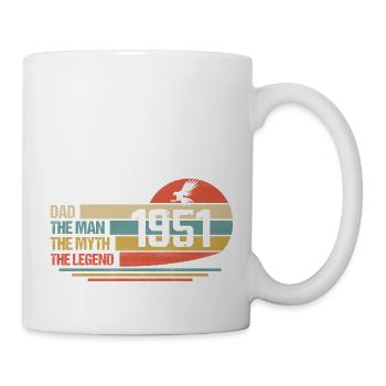 Bester Vater der Welt seit 1951 Vatertag - Tasse - Weiß - Rechts