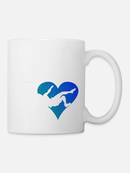 Grimpeuse Femmes Bloc Escalade de bloc Escalade - Mug blanc - blanc