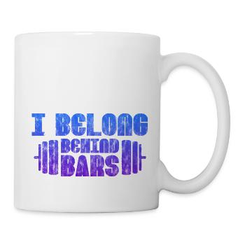 J’ai ma place derrière les barreaux 3 - Mug blanc - blanc - Droite