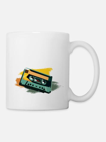 Kassette - Tasse - Weiß