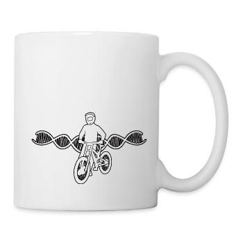 Fahrradfahrer Radfahrer Radfahren Fahrrad Radeln - Tasse - Weiß - Rechts