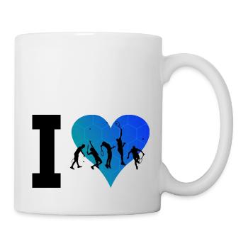 Joueur De Tennis Hommes Jouer Au Tennis Jouer Au Tennis - Mug blanc - blanc - Droite