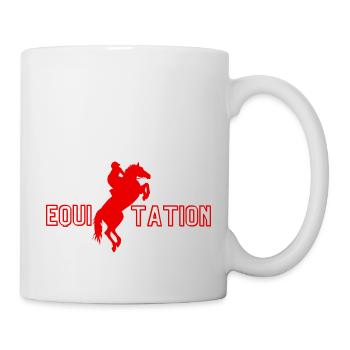 Reiten - Reiten Geschenkidee - Tasse - Weiß - Rechts