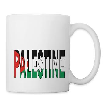 La Palestine aux couleurs nationales - Mug blanc - blanc - Droite