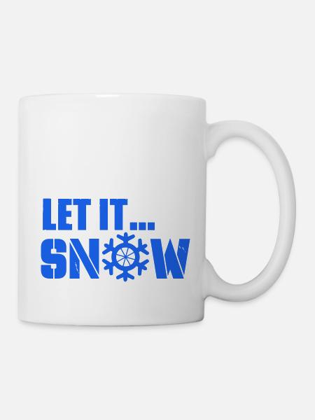 let it snow - Tasse - Weiß