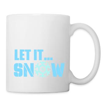let it snow - Tasse - Weiß - Rechts