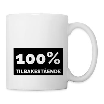 100% backward - Mug - white - Right