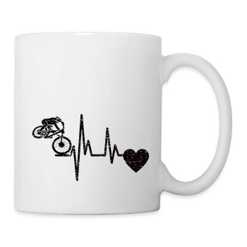 Radfahrer Fahrrad Fahrradfahrer Radfahren Radeln - Tasse - Weiß - Rechts