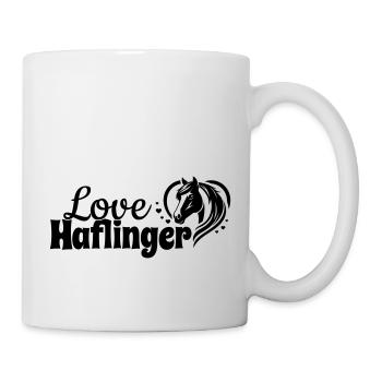 Haflinger amour coeur tête de cheval - Mug blanc - blanc - Droite