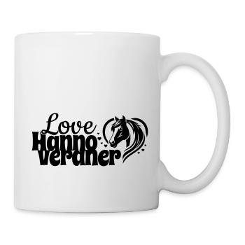 Hannoveraner Love Herz Pferdekopf - Tasse - Weiß - Rechts