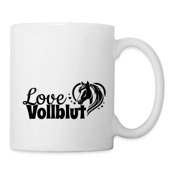 Thoroughbred Love Heart Horse Head - Mug - white - Right