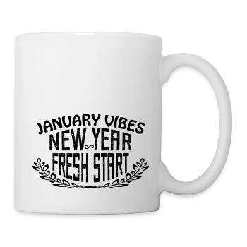January Vibes New Year Fresh Start - Mug - white - Right