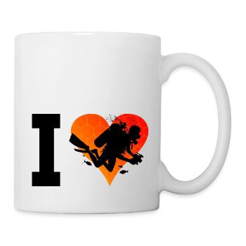 Diver Scuba Diver Men's Scuba Diving - Mug - white - Right