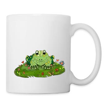 Grenouille - Mug blanc - blanc - Droite