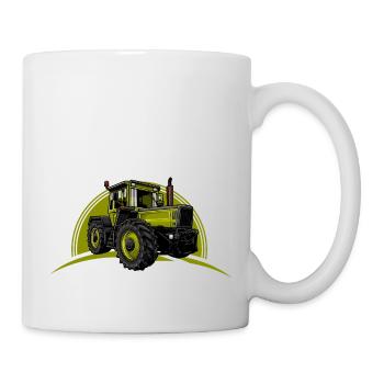 Tracteur // Illustration - Mug blanc - blanc - Droite