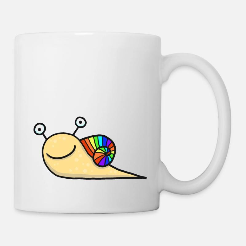 Rainbow Snail - Mug - white