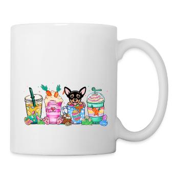 Chien café de Pâques chihuahua 4500x5400Chihauhau Chien - Mug blanc - blanc - Droite