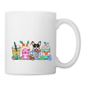 Dog coffee easter corgi 4500x5400Corgi Dog Coffee - Mug blanc - blanc - Droite
