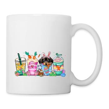 Chien café pâques teckel2 4500x5400teckel Do - Mug blanc - blanc - Droite