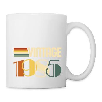 Jahrgang 1985 - 1985 Jubiläumsgeschenk - Tasse - Weiß - Rechts