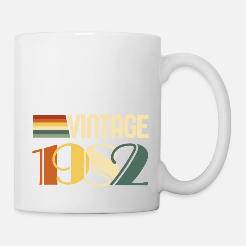 Vintage 1982-cadeau anniversaire 1982 - Mug blanc - blanc