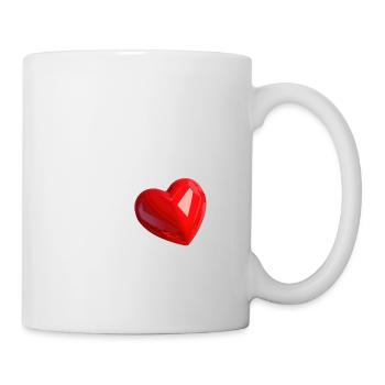 I Love Stockport - White Text - Mug - white - Right