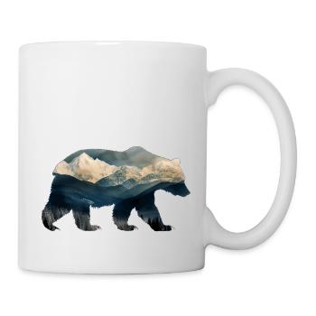 Ours de montagne - Mug blanc - blanc - Droite