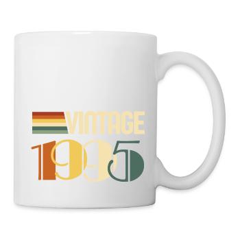 Jahrgang 1995 - 1995 Jubiläumsgeschenk - Tasse - Weiß - Rechts