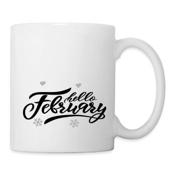 hello February, Winter Month - Mug - white - Right