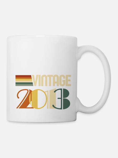 Vintage 2013-cadeau anniversaire 2013 - Mug blanc - blanc