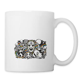 Masks of Life - Tasse - Weiß - Rechts