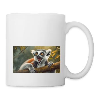 Niedliche Tiere chillen – Kattis - Tasse - Weiß - Rechts