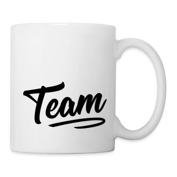 Conception de l’équipe - Mug blanc - blanc - Droite