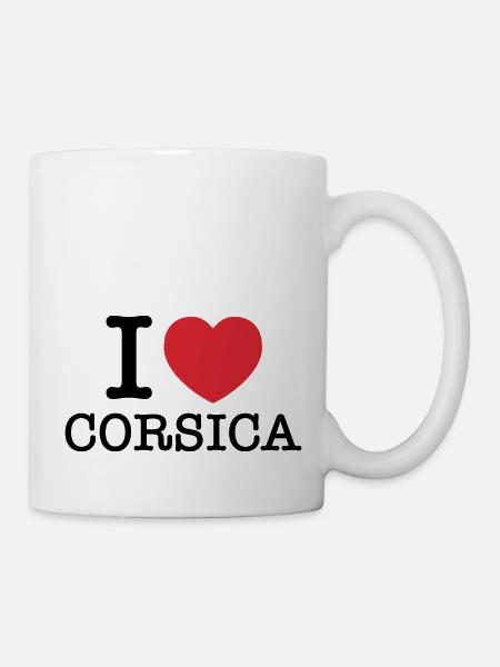 J’aime la Corse | Corse | I Heart Corsica - Mug blanc - blanc