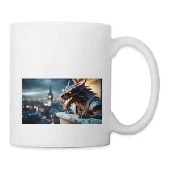 Gargoyle with an evil smile monster dark horror - Mug - white - Right