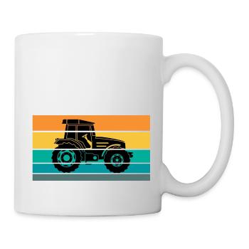 Tracteur - Mug blanc - blanc - Droite