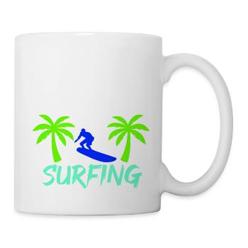surfing - Tasse - Weiß - Rechts