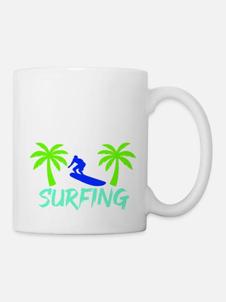 surfing - Tasse - Weiß