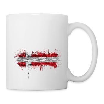 Danemark Europe Drapeau danois symboles nationaux norden - Mug blanc - blanc - Droite
