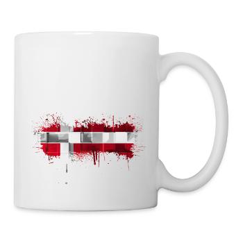 Danemark Europe Drapeau danois symboles nationaux norden - Mug blanc - blanc - Droite