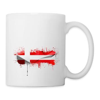Danemark Europe Drapeau danois symboles nationaux norden - Mug blanc - blanc - Droite