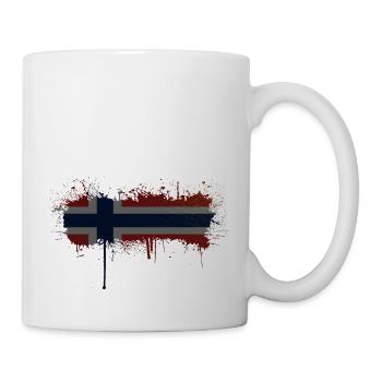 Norwegen Norwegen Flagge Skandinavien Norden Tor Viking - Tasse - Weiß - Rechts