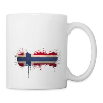 Norway Norway Flag Scandinavia Norden Tor Viking - Mug - white - Right